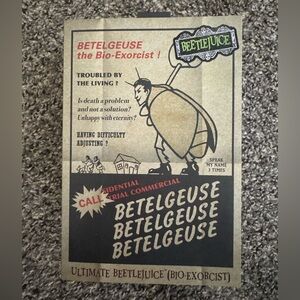 Beetlejuice Action Figure - Black and White